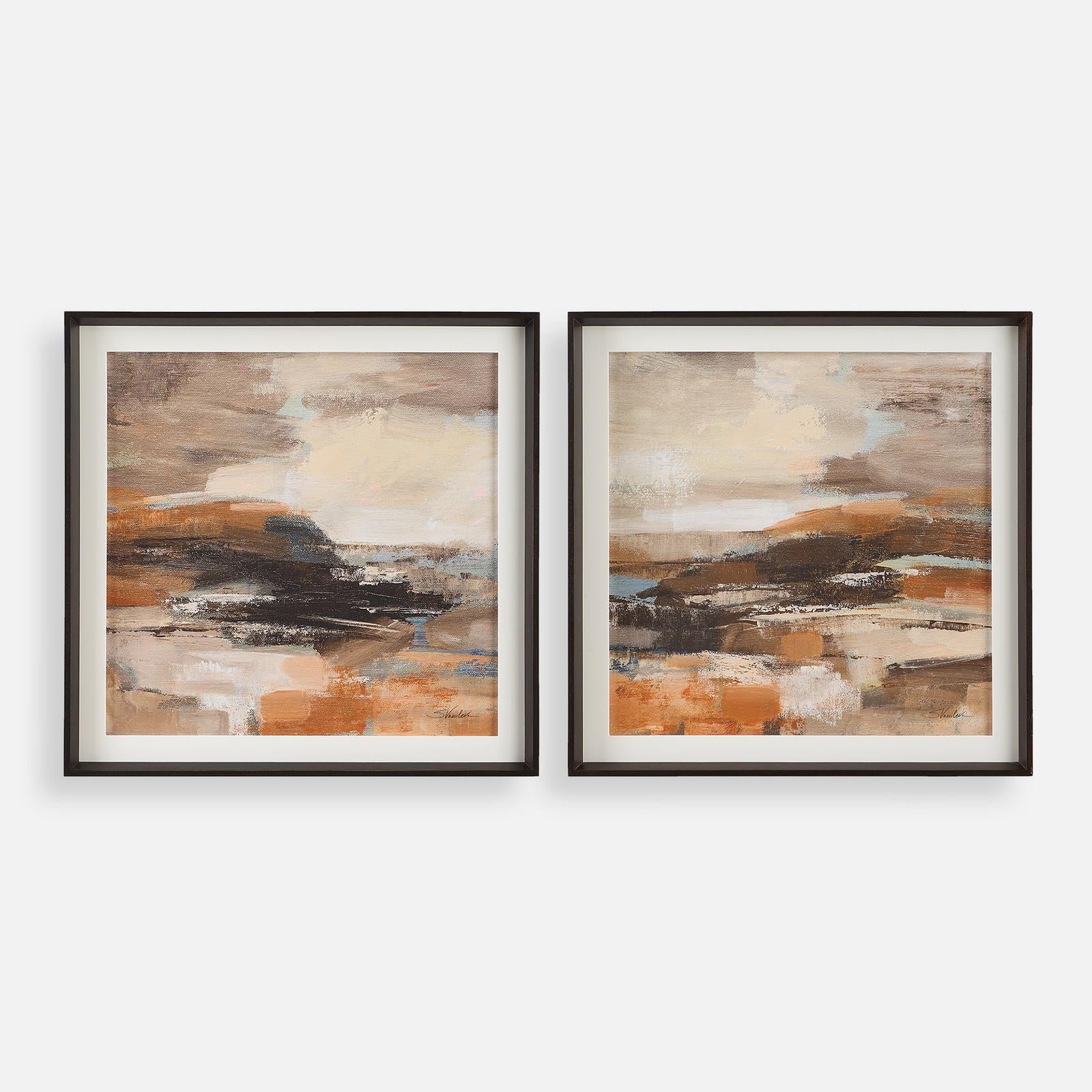 Uttermost Cinmon Shore Framed Prints - Set of 2