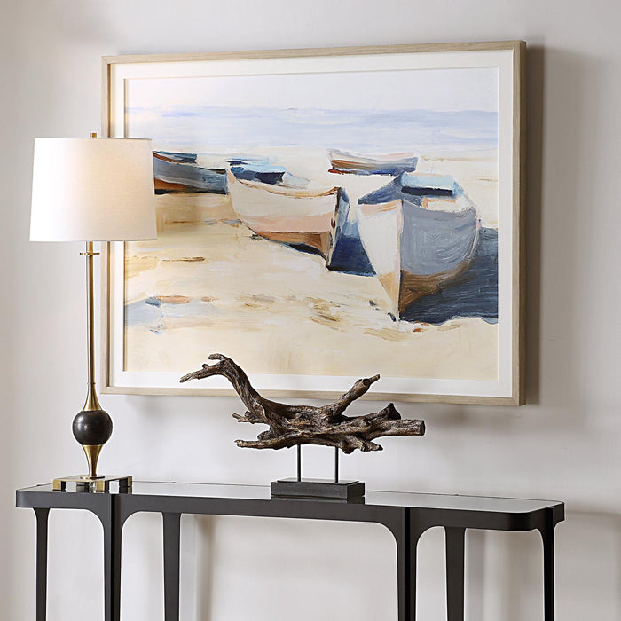 Uttermost Beached Boats Framed Print
