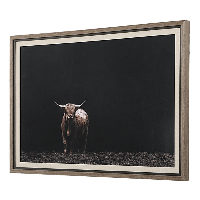Uttermost King Of The Hill Framed Bovine Print