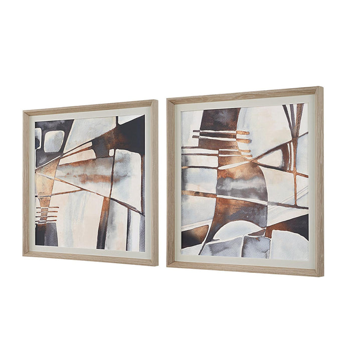 Uttermost Vetri Framed Abstract Prints - Set of 2