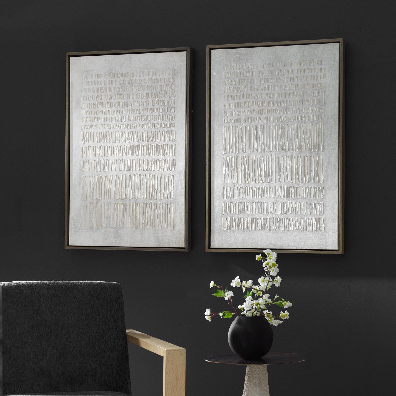 Uttermost Social Theory Framed Canvases - Set of 2