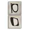 Uttermost Characters Abstract Art - Set of 2