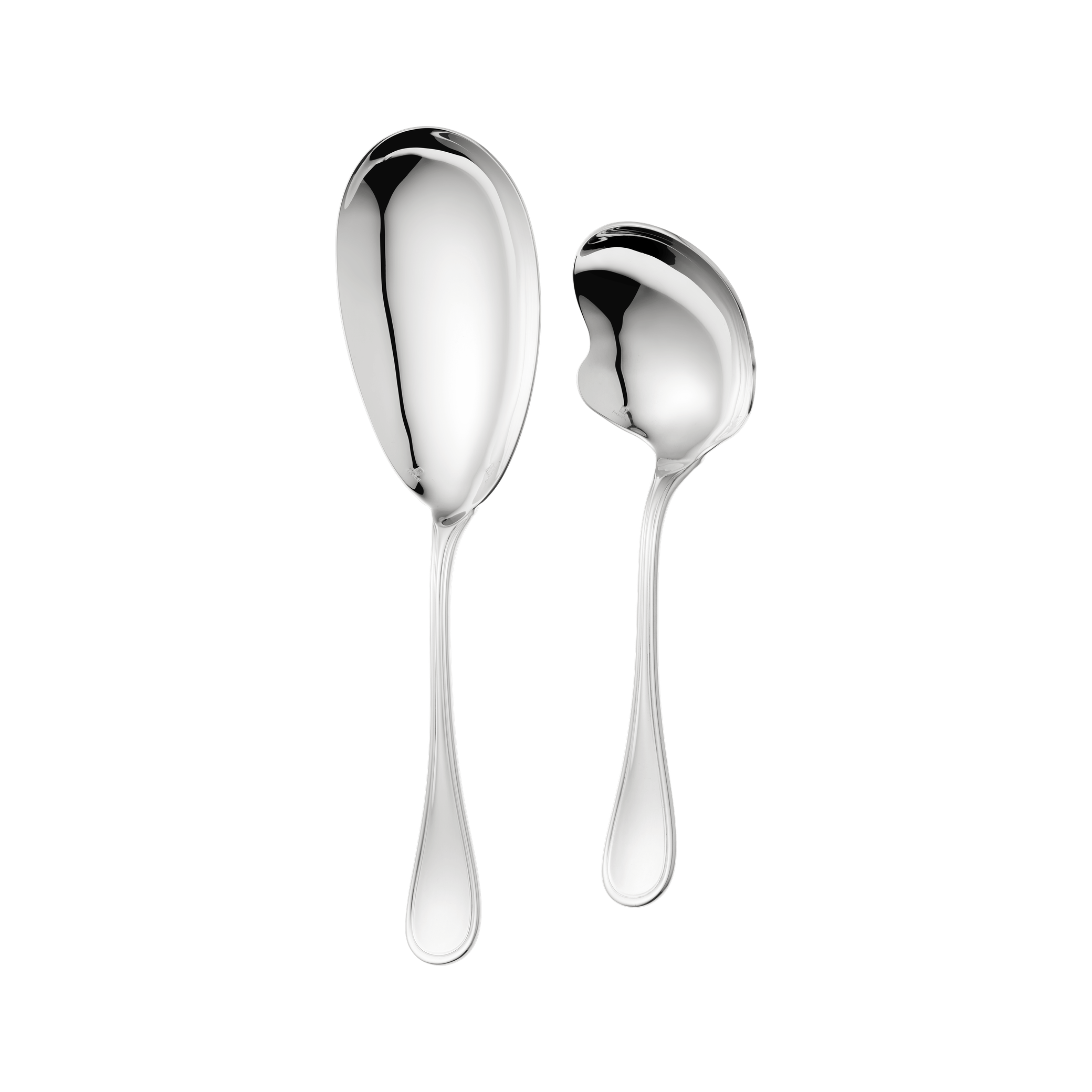 Christofle Albi Silver-Plated 2-Piece Side Dish Serving Piece Set