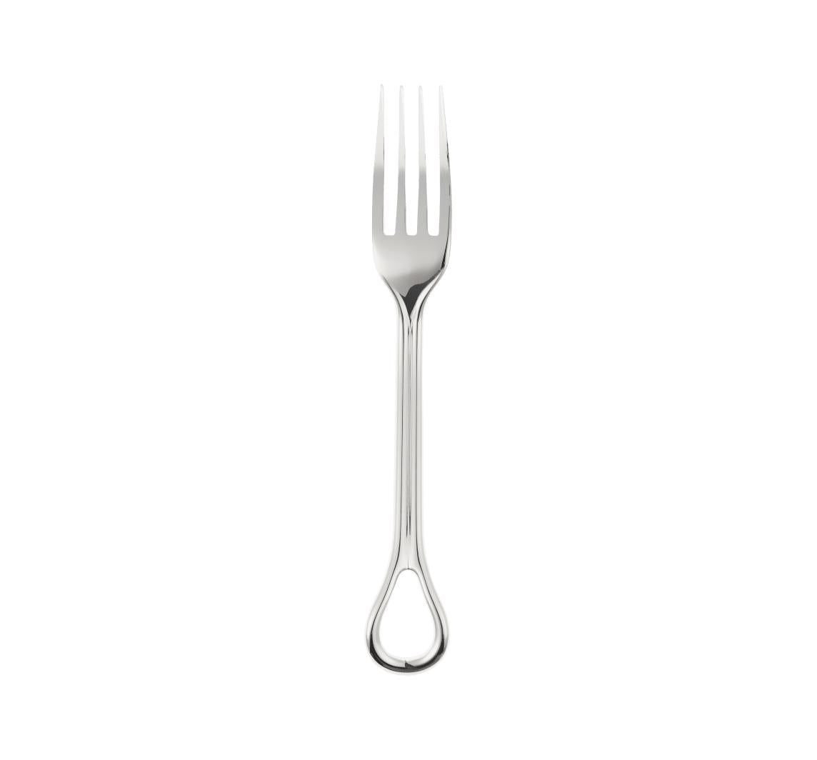 Christofle Carrousel Partially Gilded Silver-Plated Dinner Fork