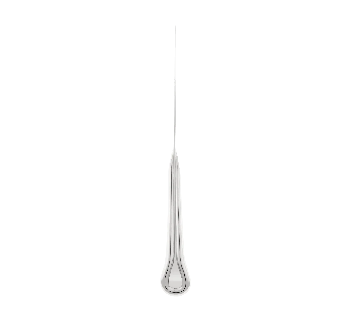 Christofle Carrousel Partially Gilded Silver-Plated Dinner Knife