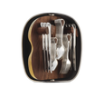 Christofle Carrousel Two-Tone Shell Silver-Plated 24-Piece Flatware Set