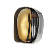 Christofle Carrousel Two-Tone Shell Silver-Plated 24-Piece Flatware Set