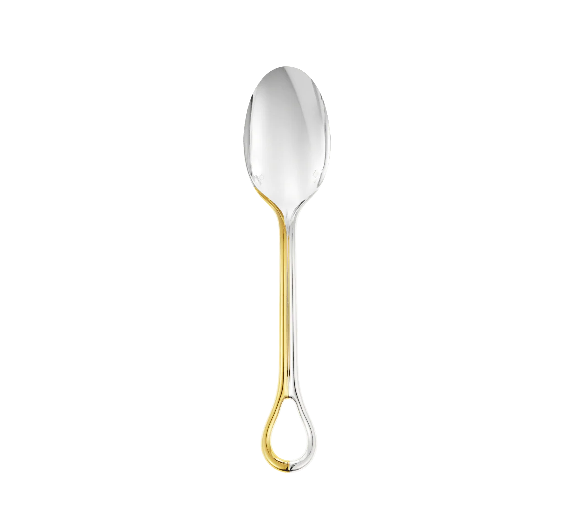 Christofle Carrousel Partially Gilded Silver-Plated Tablespoon