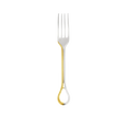 Christofle Carrousel Partially Gilded Silver-Plated Dinner Fork