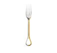 Christofle Carrousel Partially Gilded Silver-Plated Dinner Fork