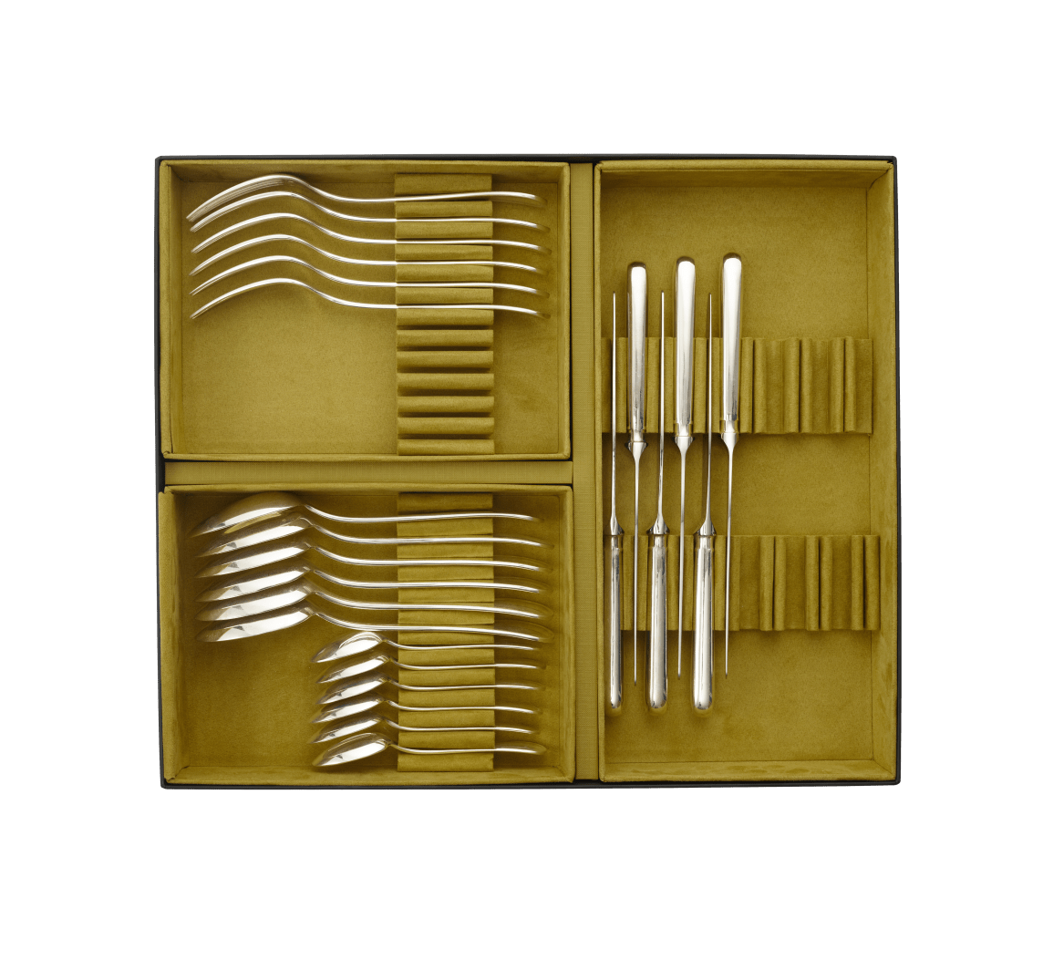 Christofle L'Ame de Christofle 24-Piece SS Flatware Set with Storage Box