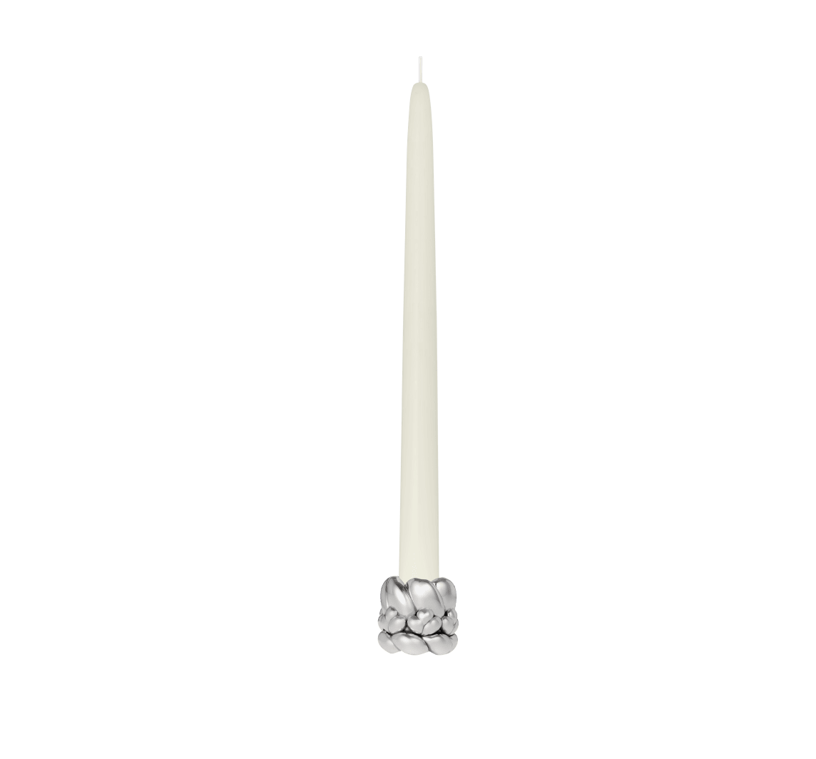 Christofle Babylone Silver-Plated Candle Holder / Odorless
