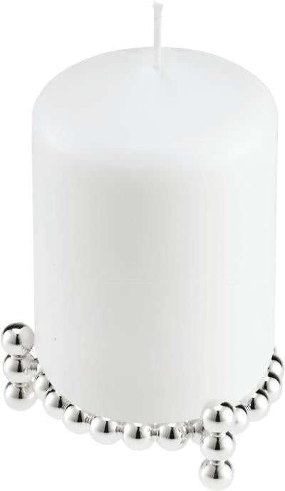 Christofle Perles Silver-Plated Candle Jewel Holder