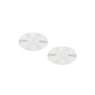 Christofle Malmaison Silver Plated 2 Glass Coasters Palmettes