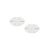 Christofle Malmaison Silver Plated 2 Glass Coasters Palmettes