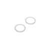 Christofle Malmaison Silver Plated 2 Napkin Rings Palmettes