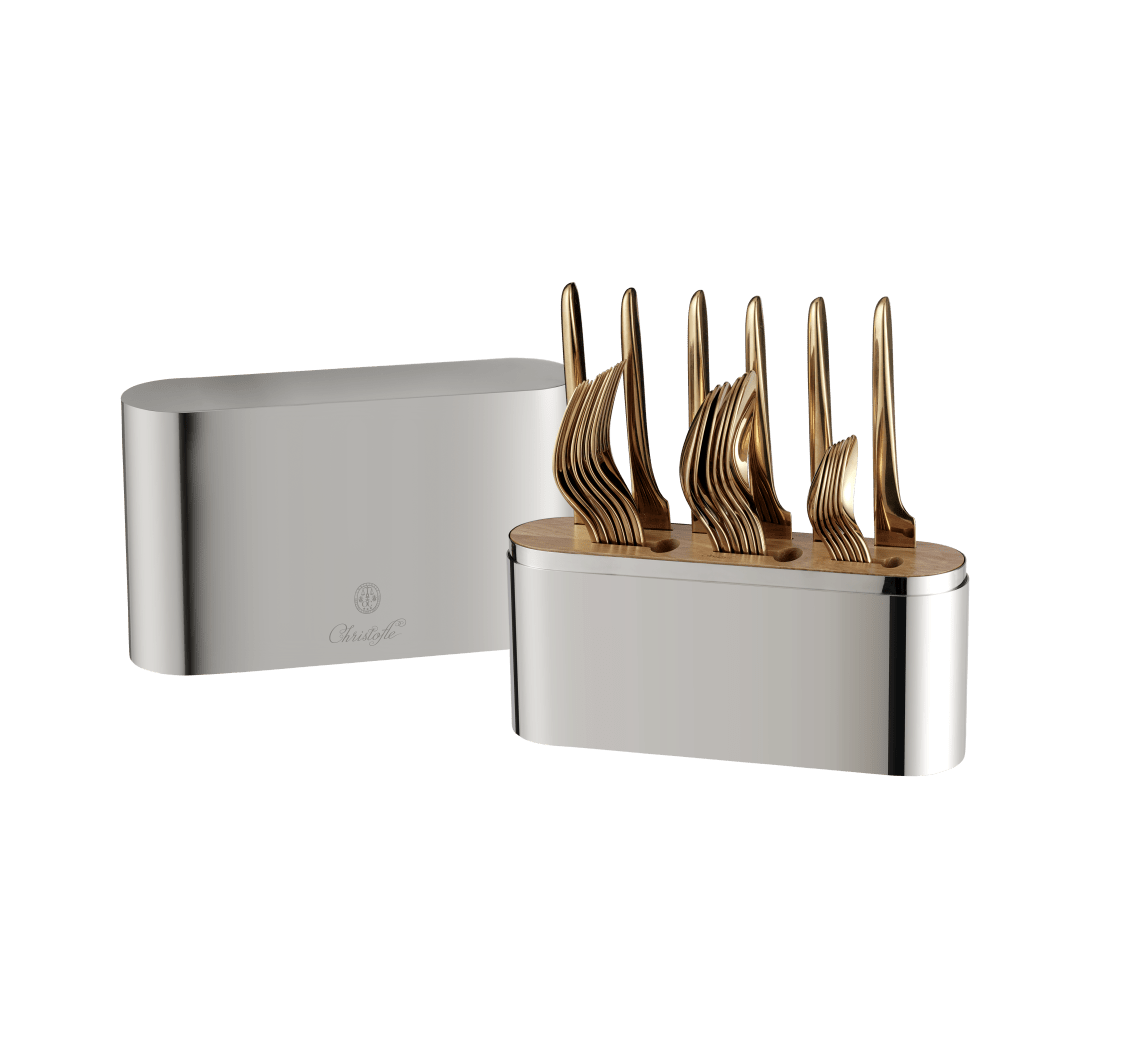 Christofle Concorde Variations Case 24-Pieces Only