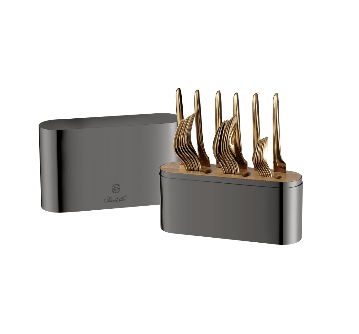Christofle Concorde Variations Case 24-Pieces Only