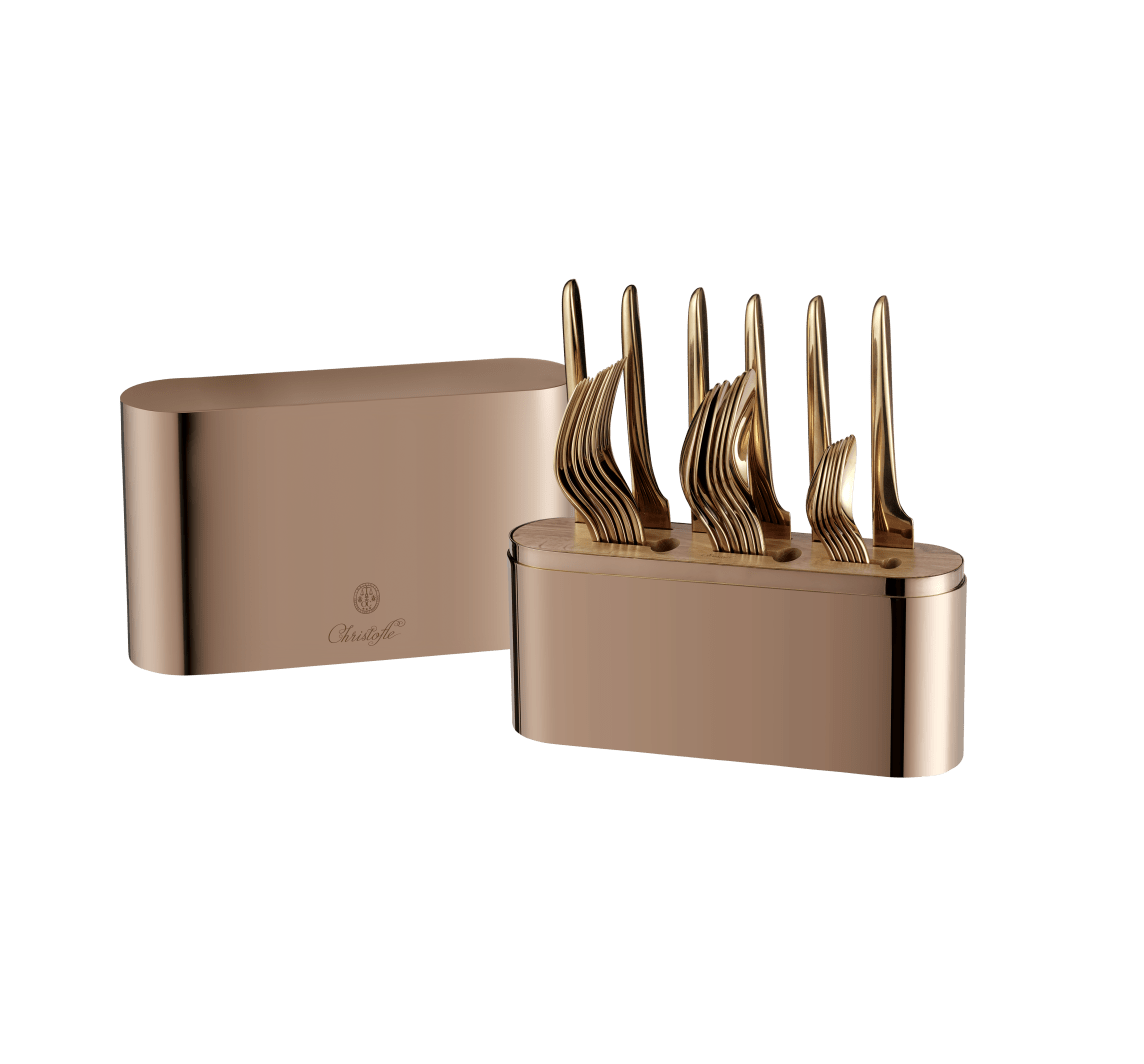 Christofle Concorde Variations Case 24-Pieces Only