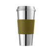 Christofle Objets Miroir Imperial Green Stainless Steel Coffee Cup