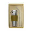 Christofle Objets Miroir Imperial Green Stainless Steel Coffee Cup