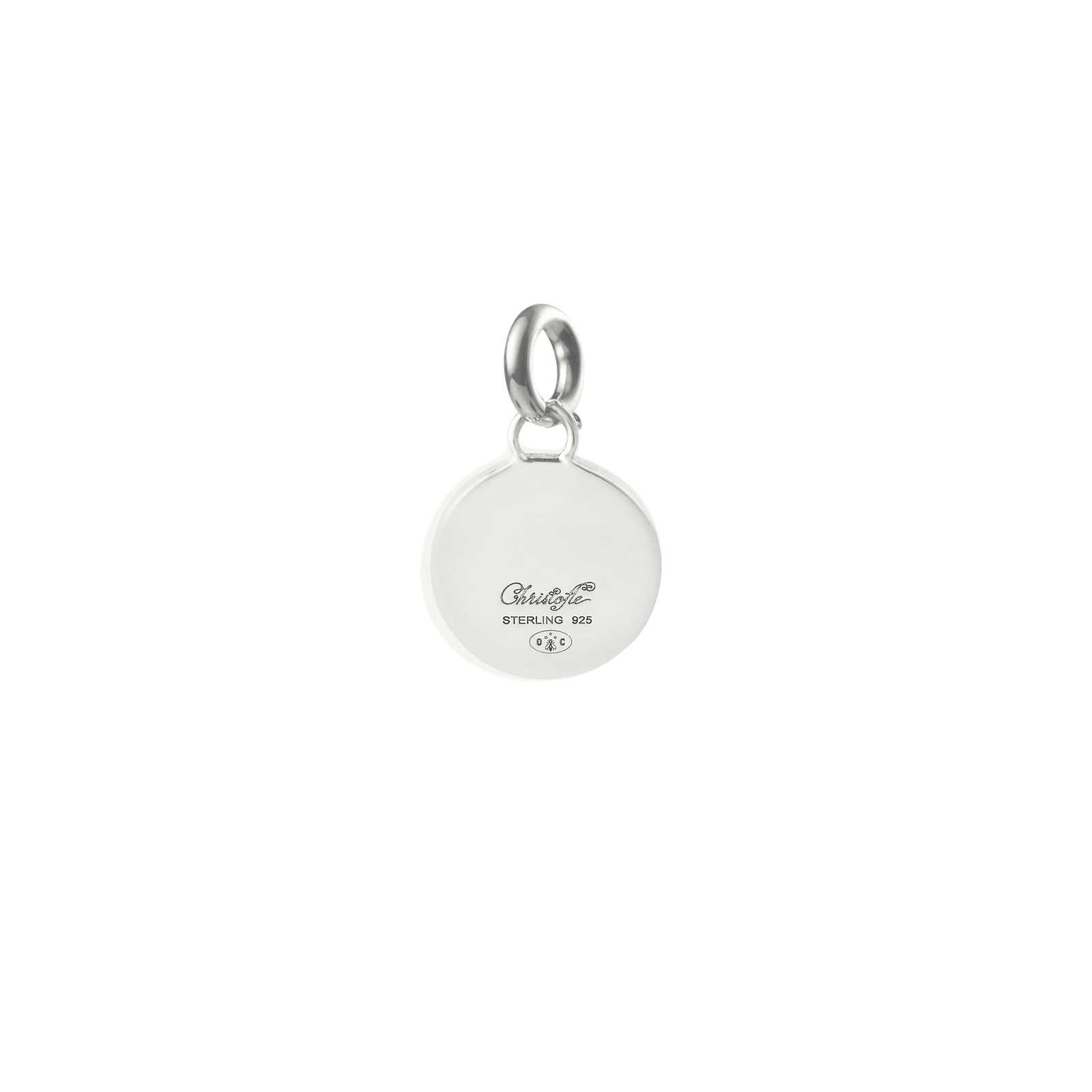 Christofle Chri-Chri Sterling Silver Medal  With Snape Hook Peau De Lion
