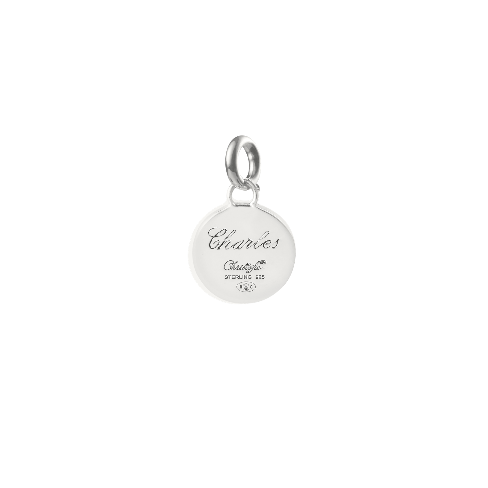 Christofle Chri-Chri Sterling Silver Medal  With Snape Hook Peau De Lion