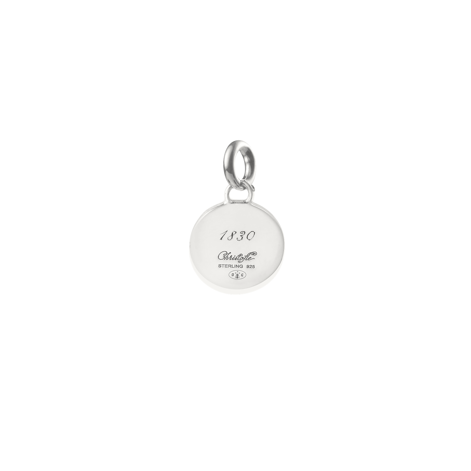 Christofle Chri-Chri Sterling Silver Medal  With Snape Hook Peau De Lion