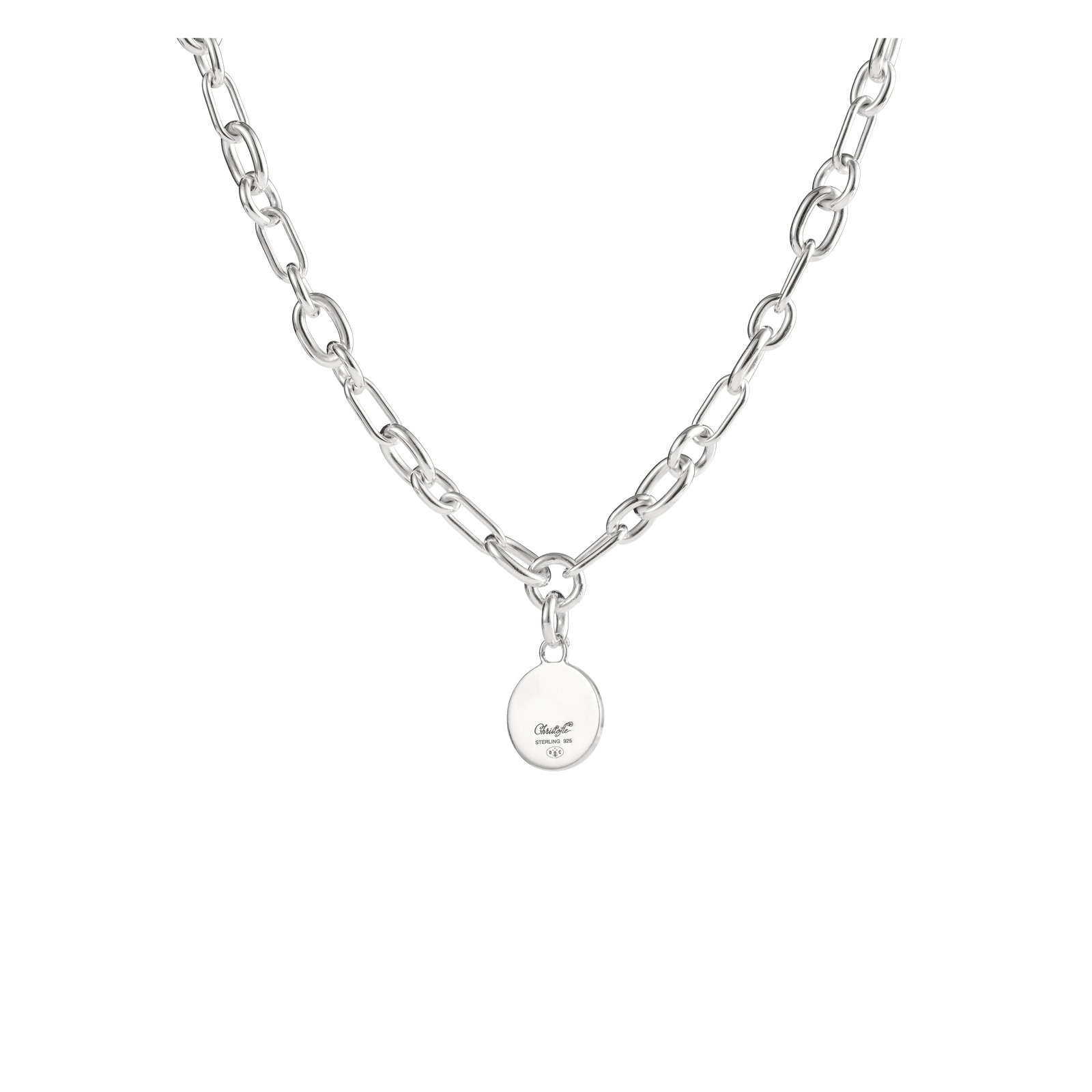 Christofle Chri-Chri Sterling Silver Medal  With Snape Hook Peau De Lion