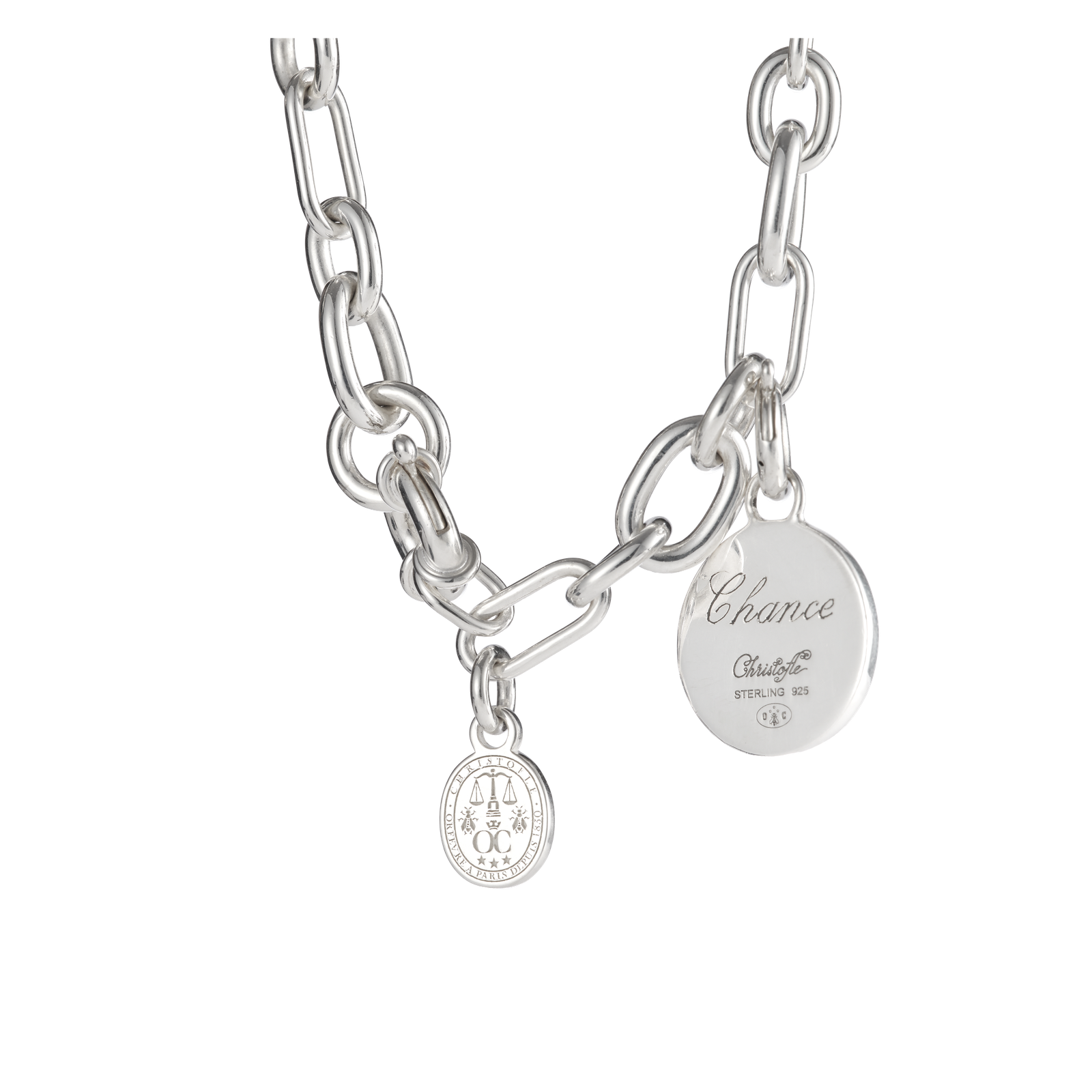 Christofle Chri-Chri Sterling Silver Medal  With Snape Hook