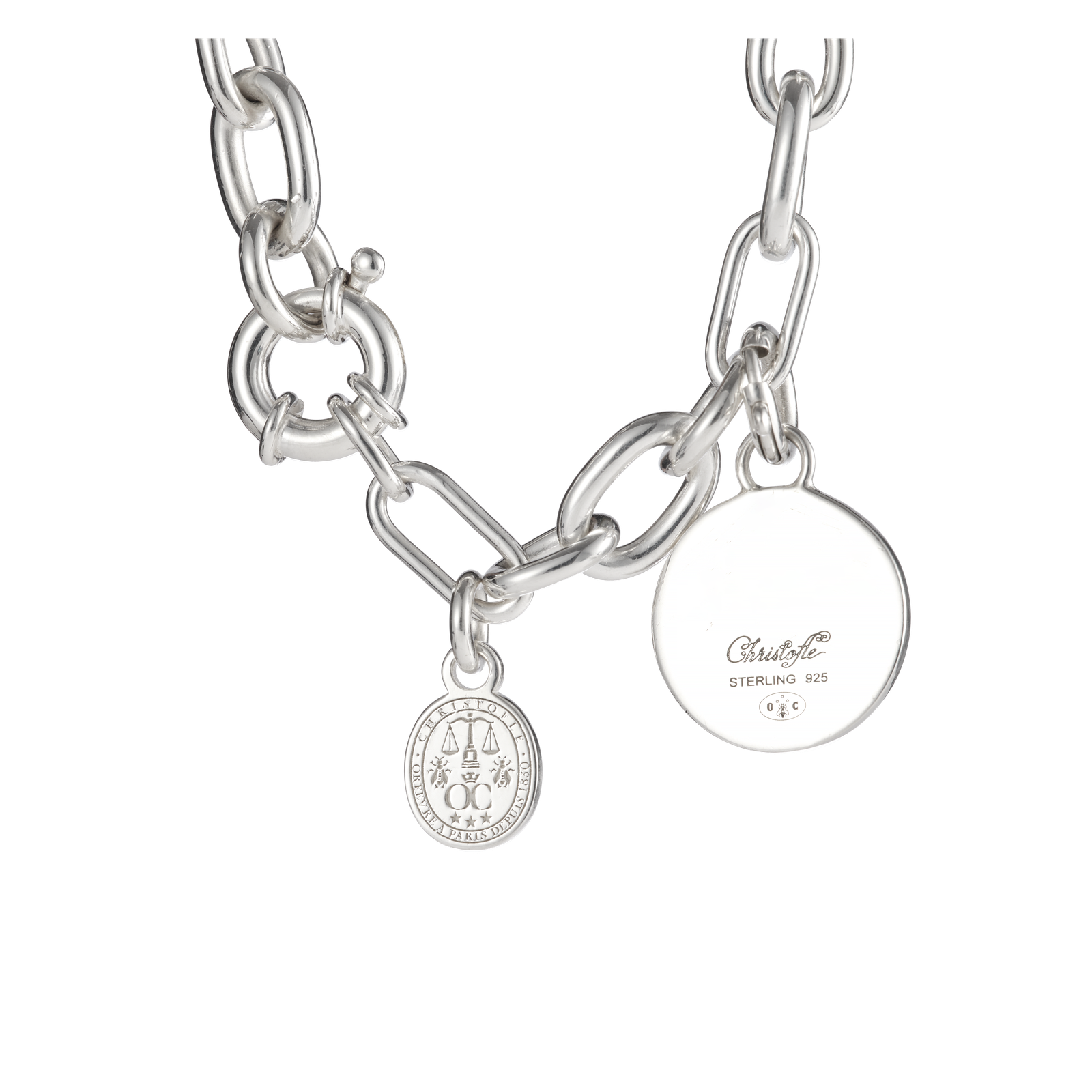 Christofle Chri-Chri Sterling Silver Medal  With Snape Hook