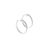 Christofle Babylone Sterling Silver Hoop Earrings