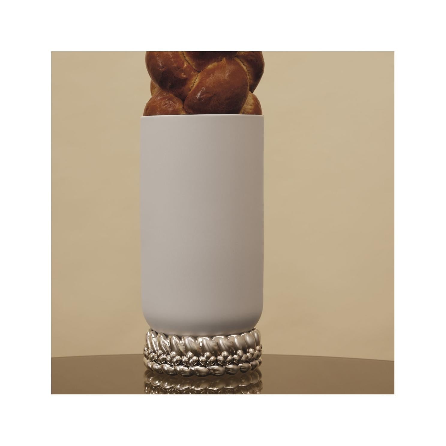 Christofle Babylone Porcelain Vase
