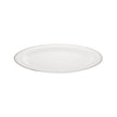 Christofle Malmaison Porcelain Oval Platter Platinum 38 Cm