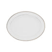 Christofle Malmaison Porcelain Oval Platter Platinum 38 Cm