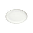 Christofle Malmaison Impériale Platinum Finish Porcelain Oval Platter