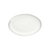 Christofle Malmaison Impériale Platinum Finish Porcelain Oval Platter