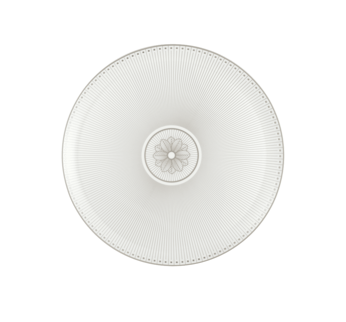 Christofle Malmaison Impériale Porcelain Pie Dish