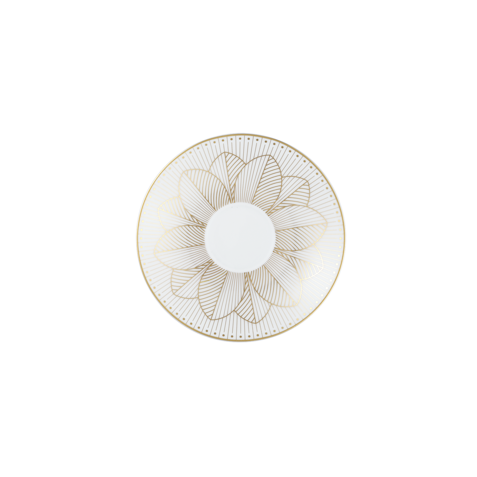 Christofle Malmaison Impériale Porcelain Tea/Coffee Cup And Saucer Gold