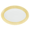Christofle Malmaison Riviera Porcelain Oval Platter 38 Cm