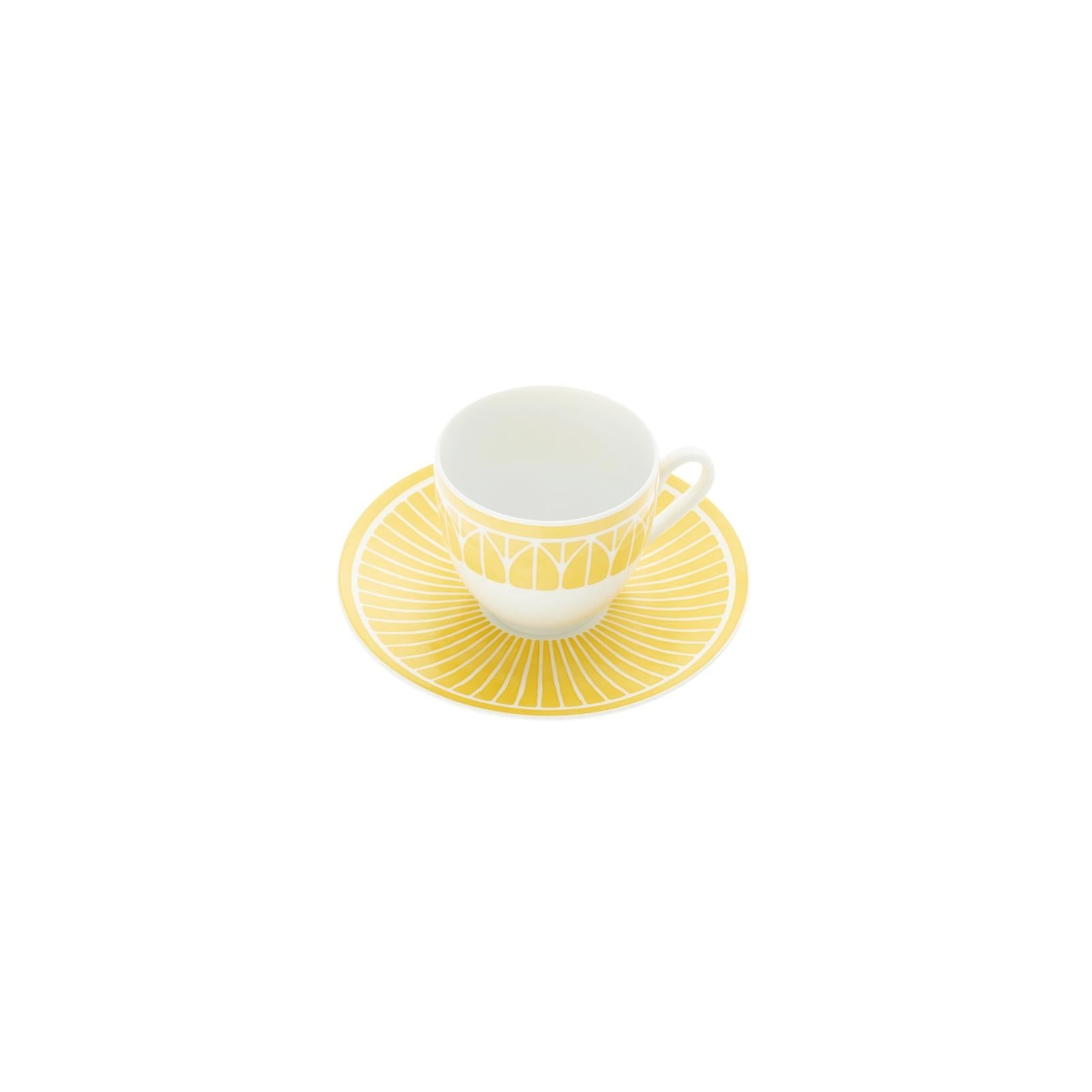 Christofle Malmaison Riviera Porcelain Espresso Cup And Saucer