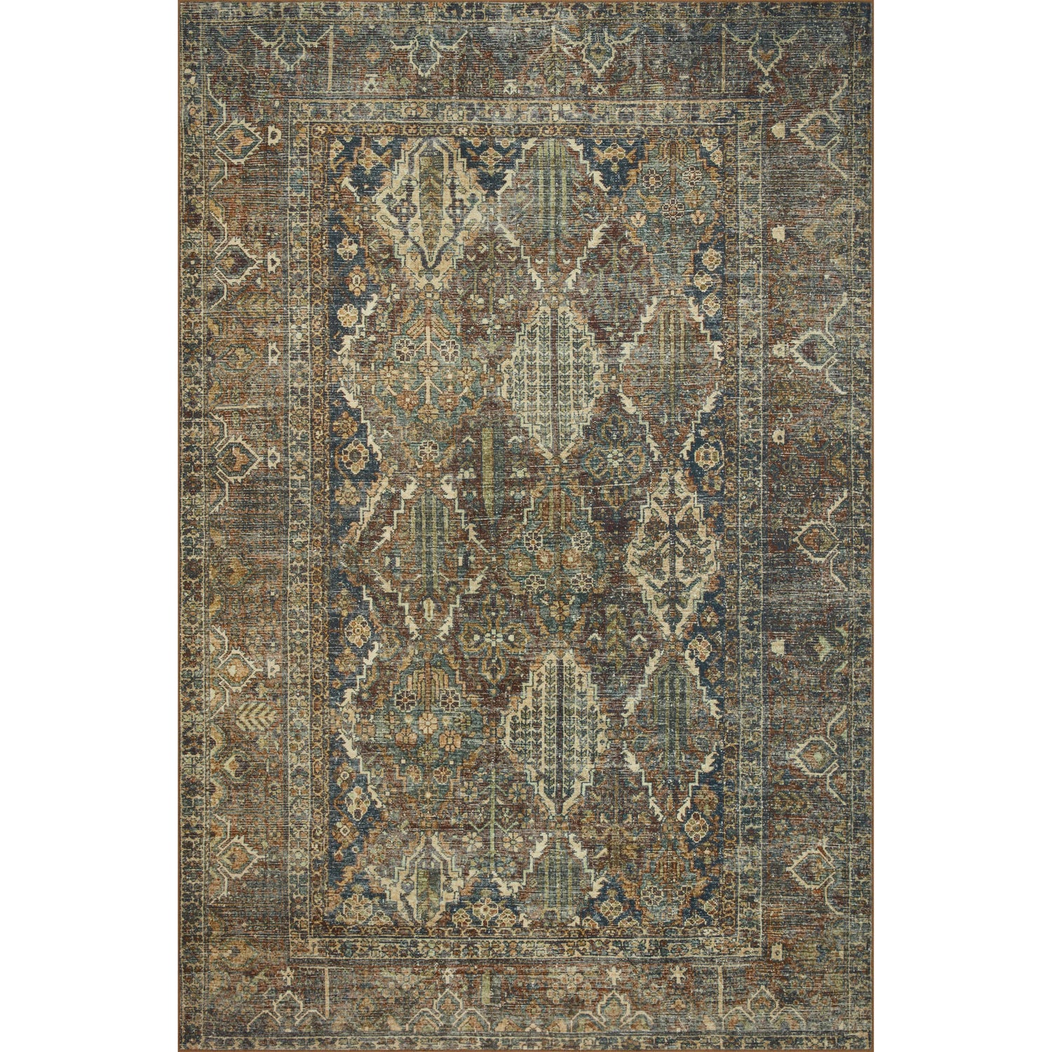Magnolia Home Banks BAN-05 Rug Spice / Blue DC10