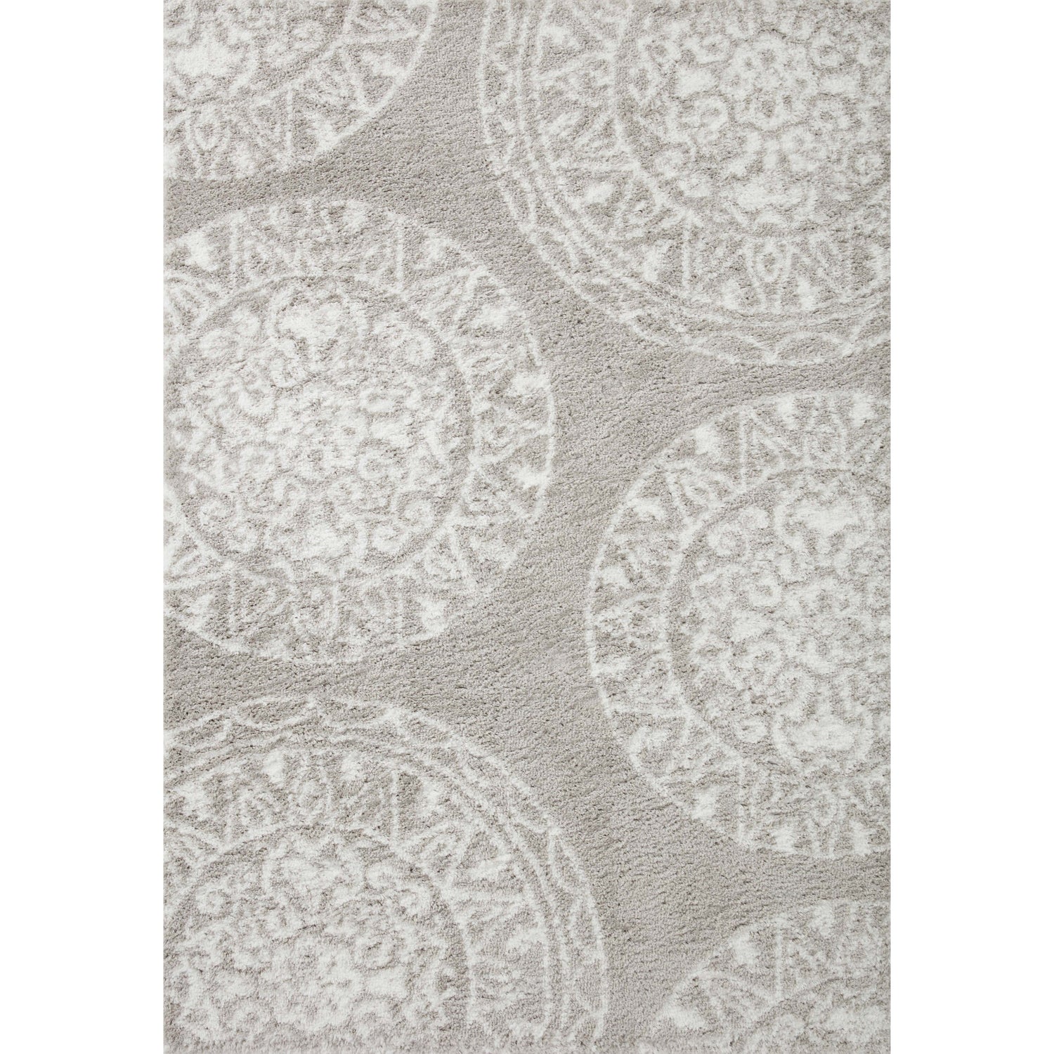 Loloi II Bliss Shag BLS-06 Grey / White Rug