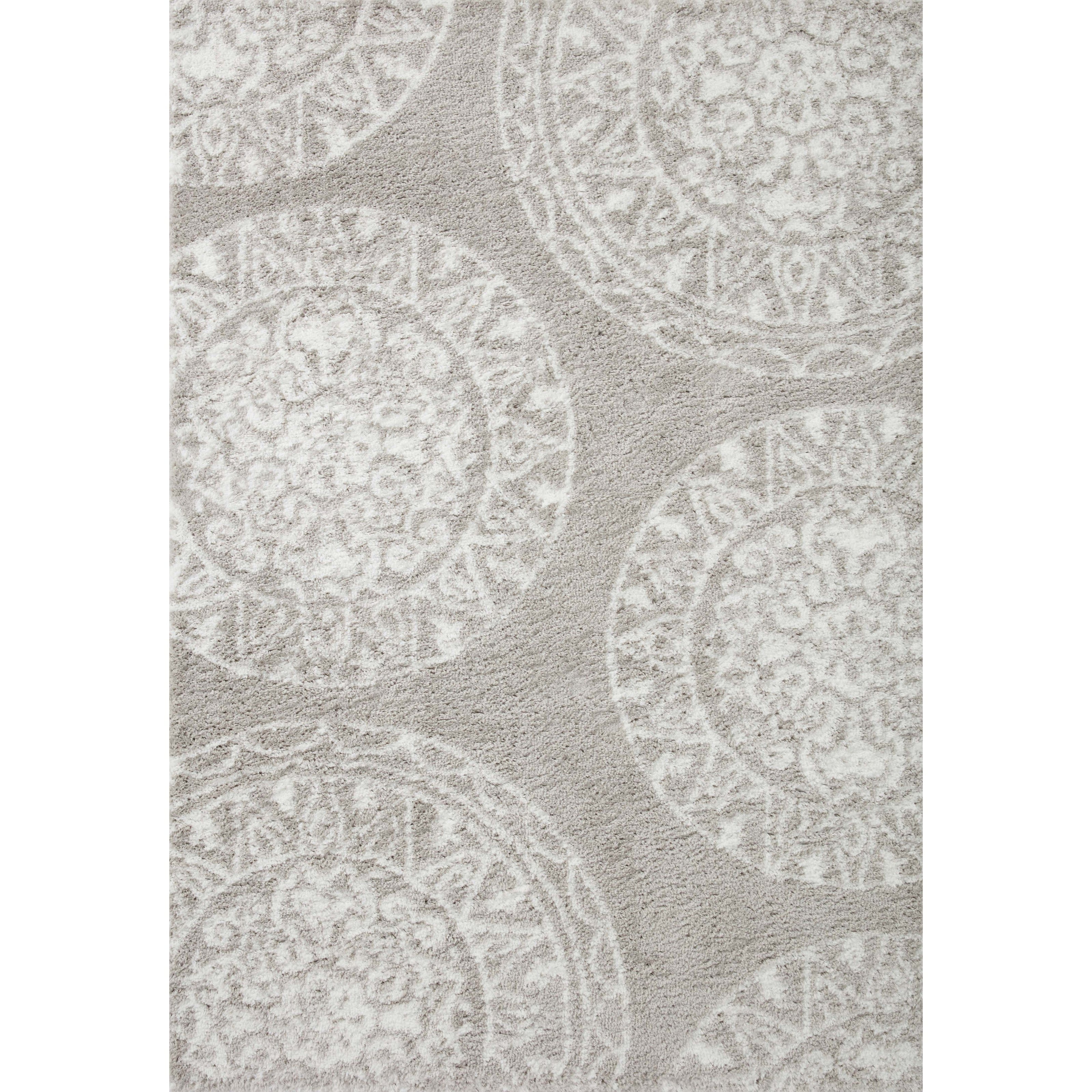 Loloi II Bliss Shag BLS-06 Grey / White Rug