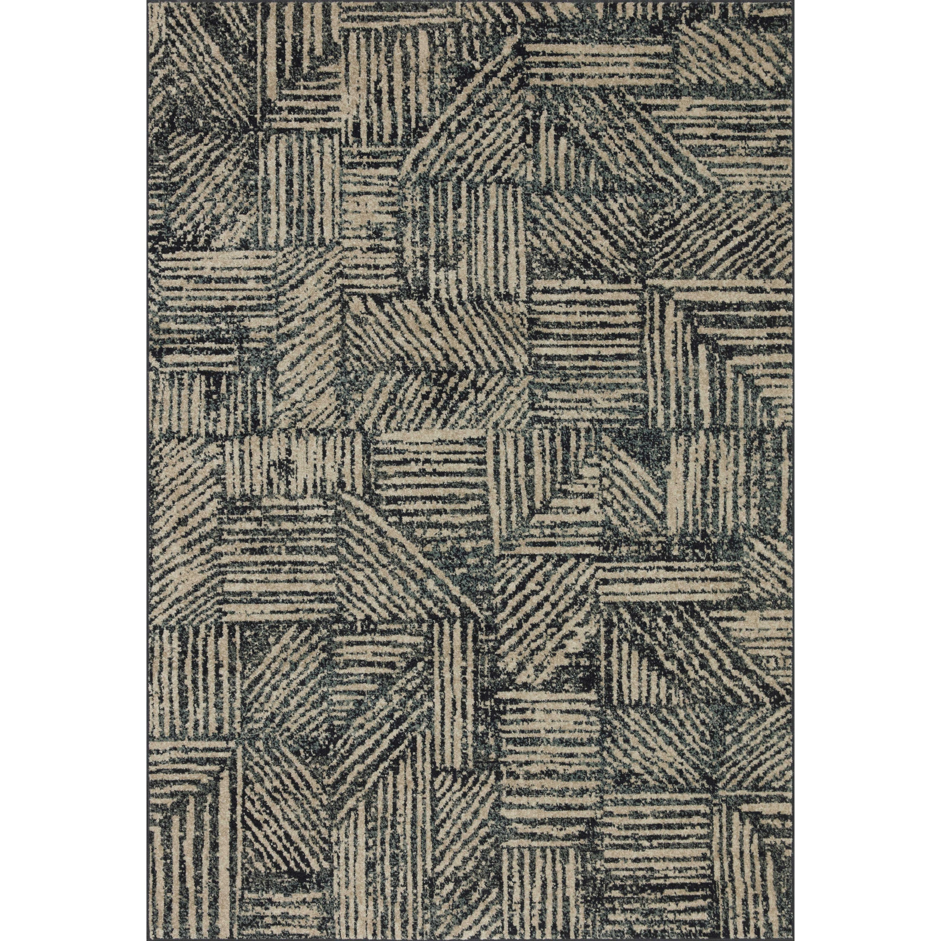 Loloi II Bowery BOW-01 Midnight / Taupe Rug