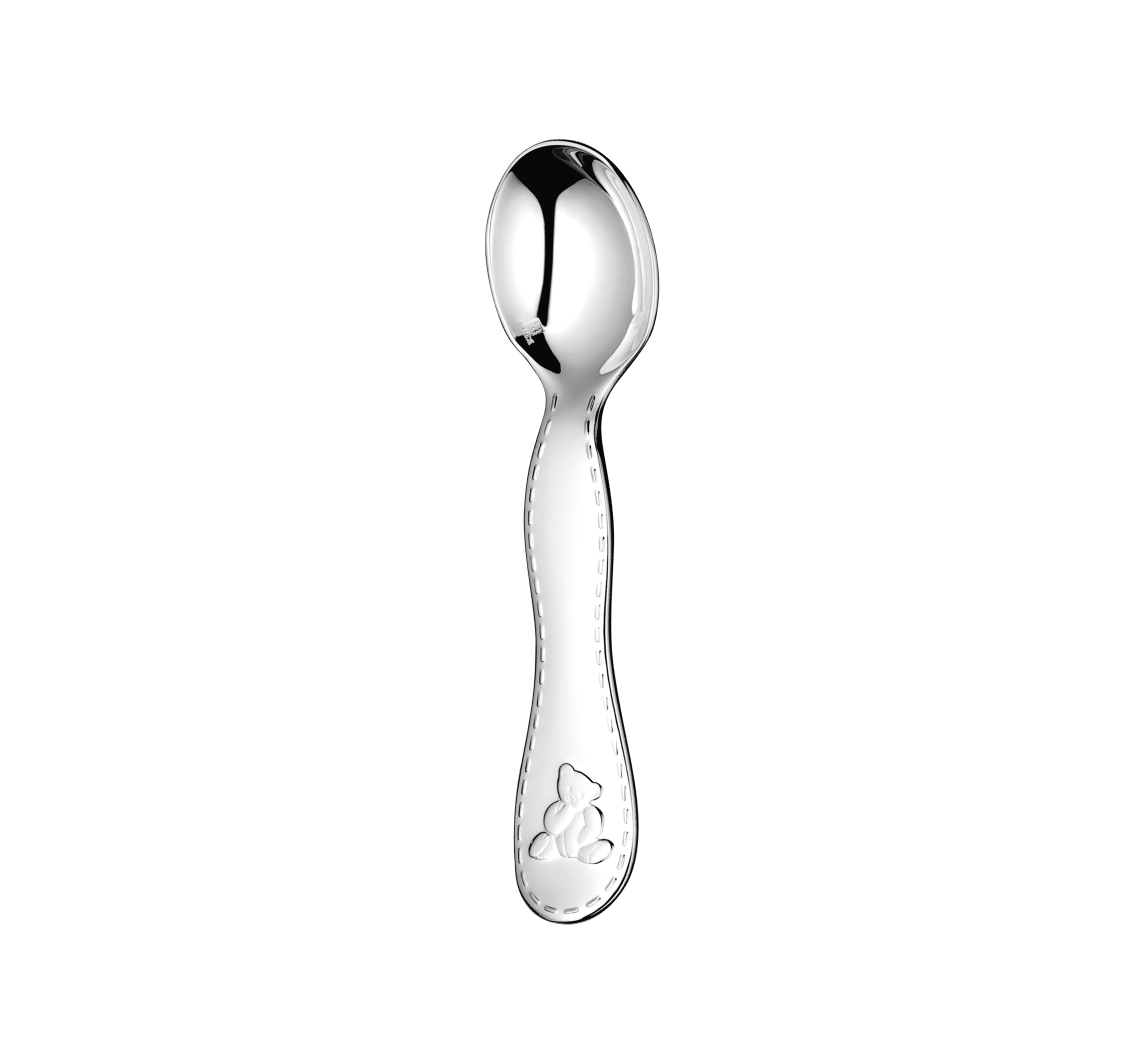 Christofle Charlie Bear Silver-Plated Baby Spoon