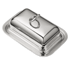 Christofle Vertigo Silver-Plated Butter Dish with Lid