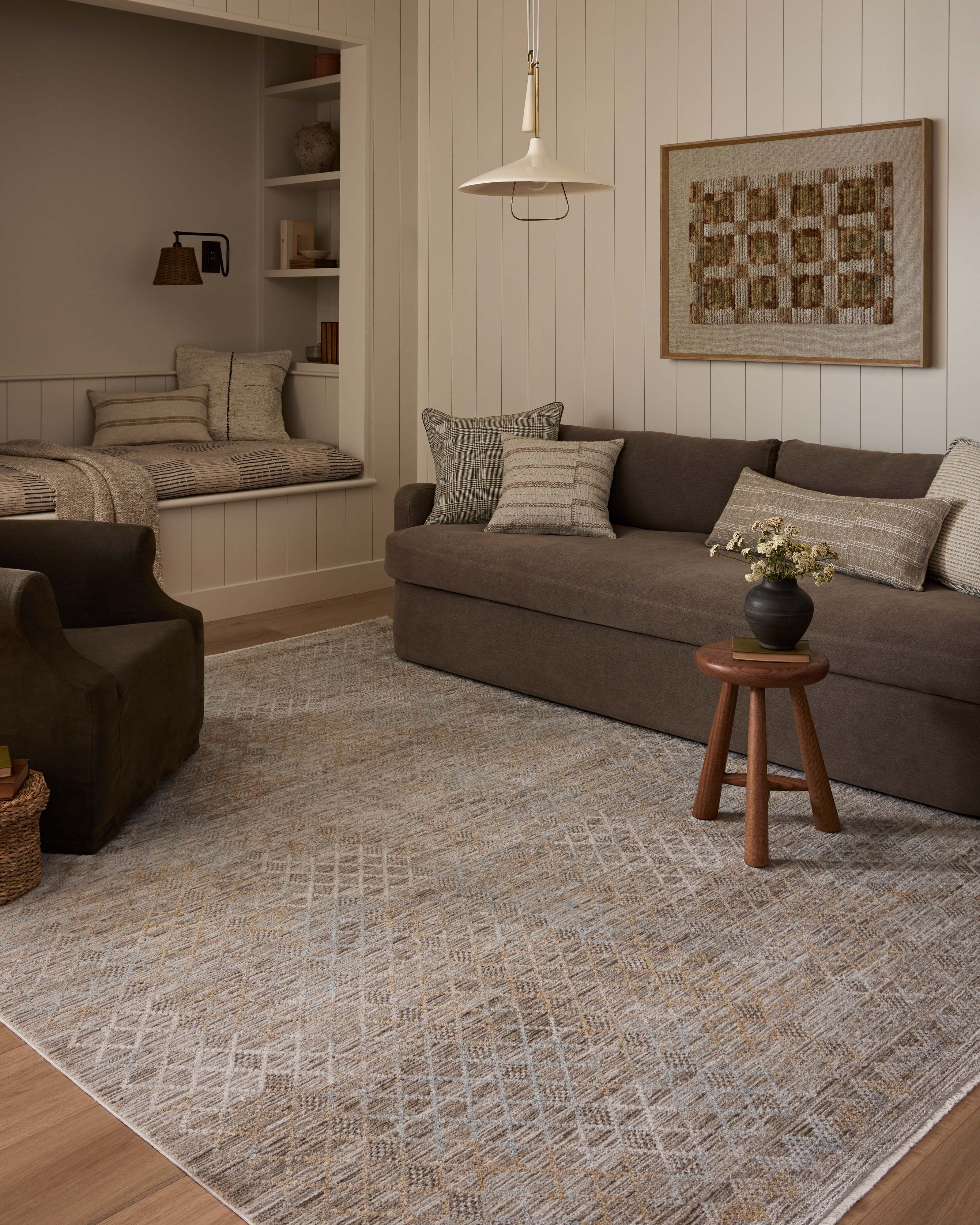 Amber Lewis Cali Taupe / Multi Rug DC10