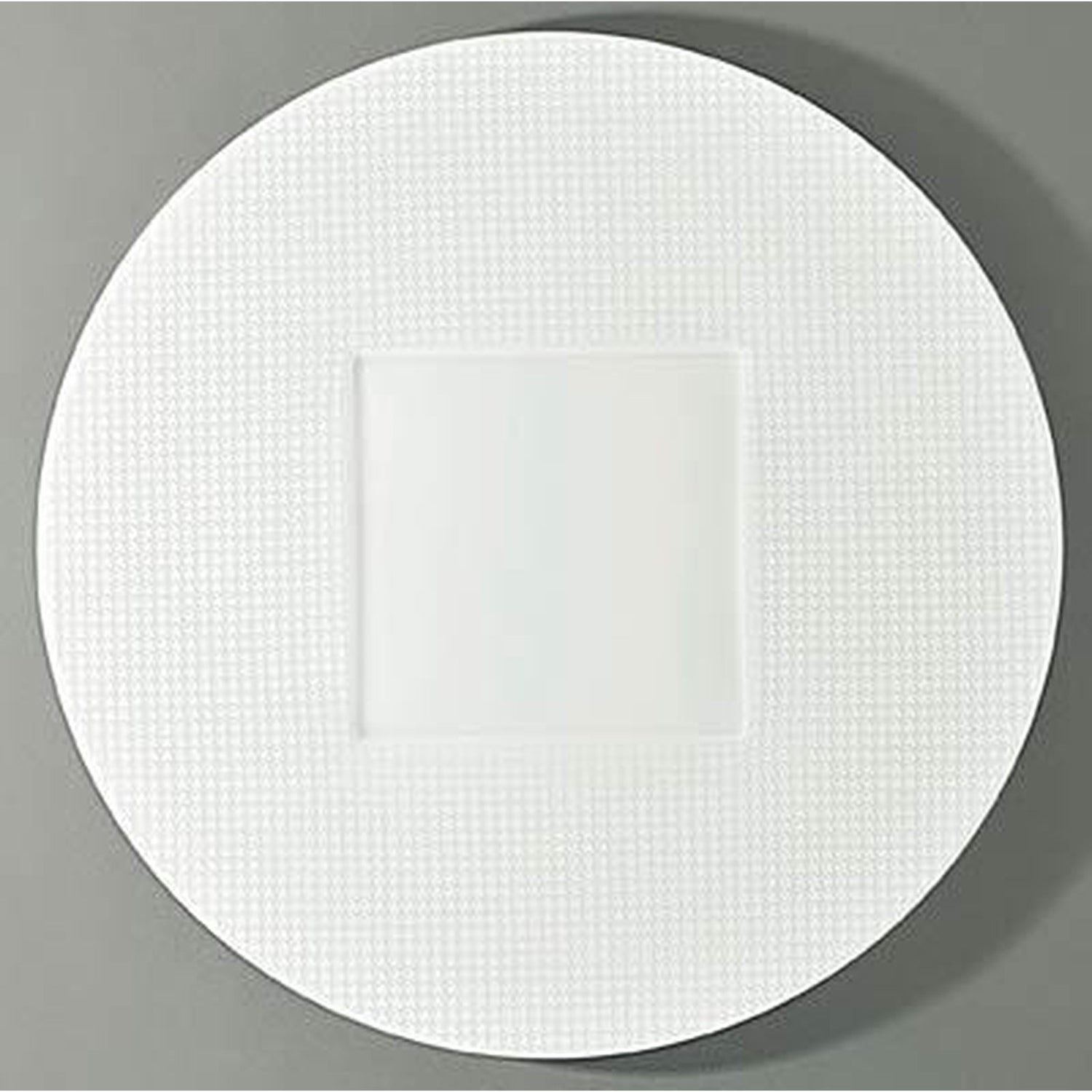 Raynaud Checks Round Buffet Plate Square Center
