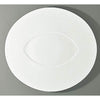 Raynaud Checks Oval Buffet Plate Almond Center